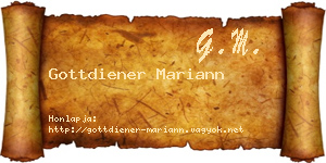 Gottdiener Mariann névjegykártya
